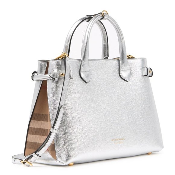 Burberry Handbags - Burberry Banner Leather Convertible Tote